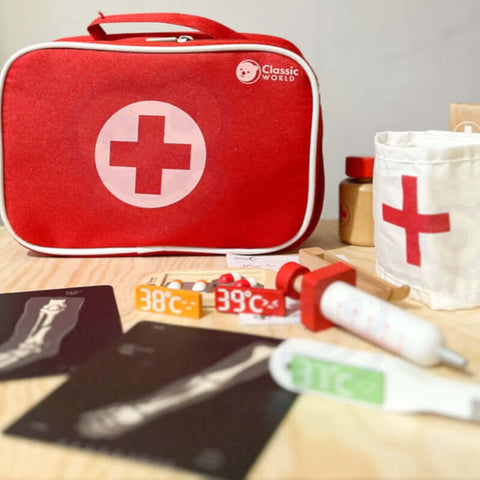 gydytojo rinkinys mediniai žaislai