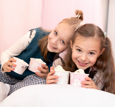 katinėlių dekoracijos indeliai ledams desertams saldžiam stalui