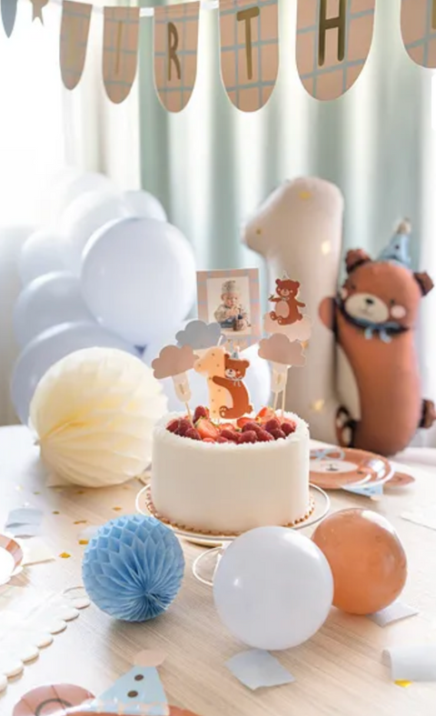 žvakutė vienetas vienas pirmam gintadieniui meškiukų tema 
