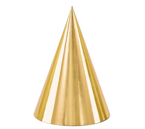 Birthday hats (gold, pink)