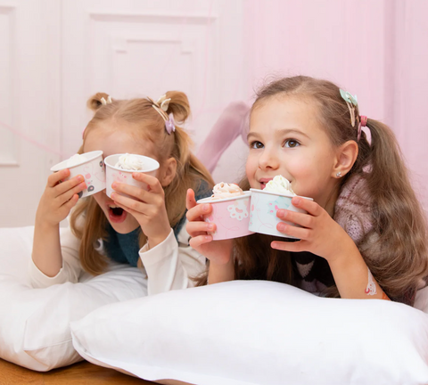 katinėlių dekoracijos indeliai ledams desertams saldžiam stalui