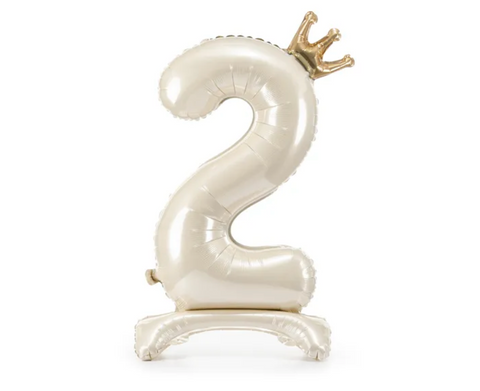 folinis skaicius pastatomi balionai kremines spalvos gimtadieniui dekoracijos balionas