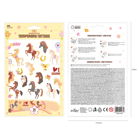 arkliuku tema tatuiruotės laikinos gimtadieniui nuplaunamos arkliukai