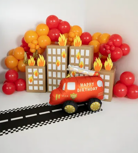 Stand-up foil balloon "Fire engine"