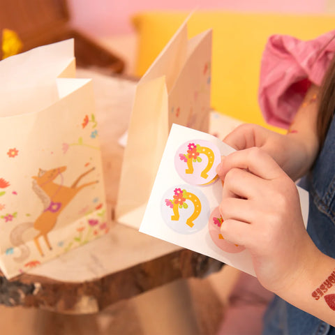 arkliukų tema dekoracijos maišeliai svečiams dovanos dovanų maišiukai vaikams skanėstams