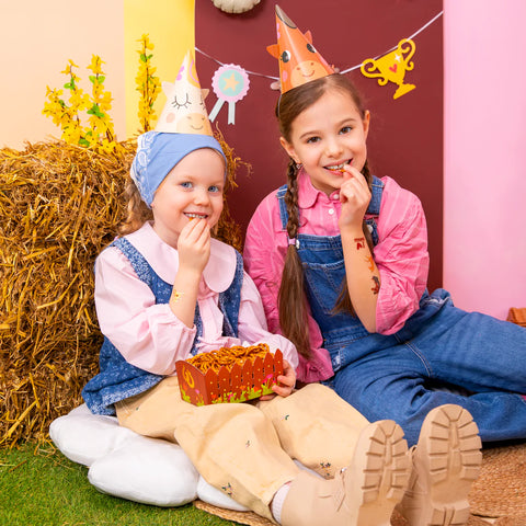 dezutes cipsams skanestams gimtadieniui arkliukų ūkio tema gyvūnai